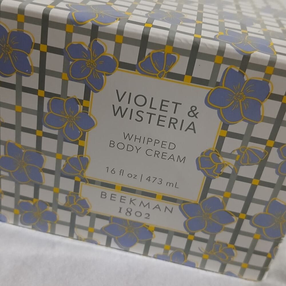 Beekman 1802 VIOLET & WISTERIA 16 oz whipped body cream goat milk NIB